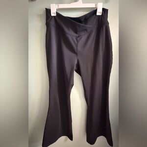 HALARA Black Boot-Cut Yoga Pants with Flared Leg